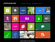 Tablet Screenshot of cryofusion.org